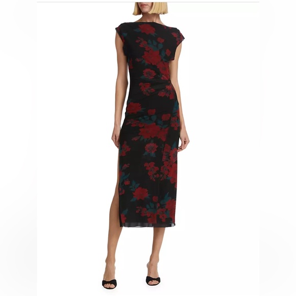 carmel floral mesh dress Rails Carmel Dress In Abstract Garden